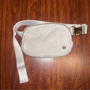 lululemon athletica Cream Sherpa Crossbody Bag